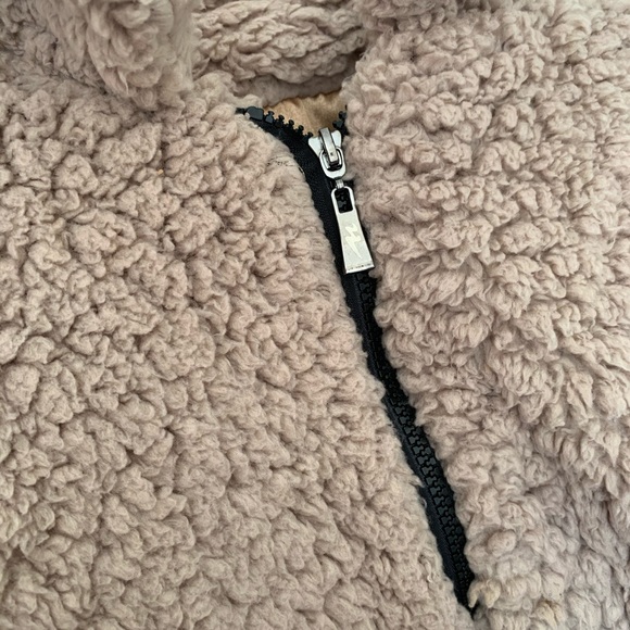 Women’s Beige Soft Teddy Jacket - Picture 2 of 5